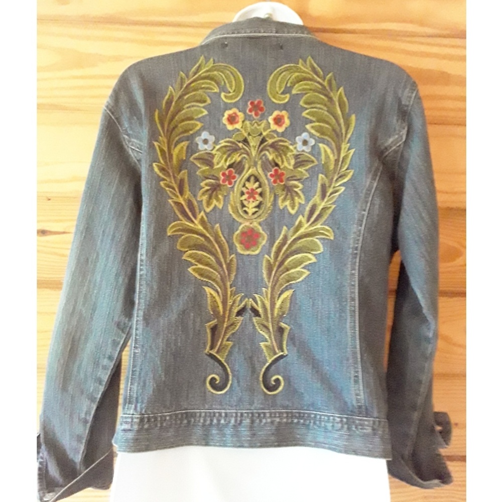 Embroidered Jean Jacket - Picture 2 of 5